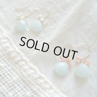 【 Cream - クリーム 】アマゾナイトの夏色 ピアス・イヤリング